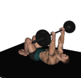 Barbell Press - Floor Guillotine